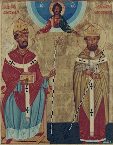 From http://www.allmercifulsavior.com/icons/St_Gregory_and_St_Augustine.jpg 