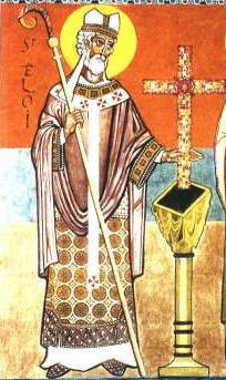 Saint Eloi, Bishop of Noyon in Gaul (France)